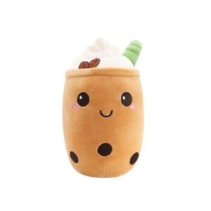 Boba Plush Toy Stuffed Bubble Tea Shaped Throw Pillow Fruit Milk Tea